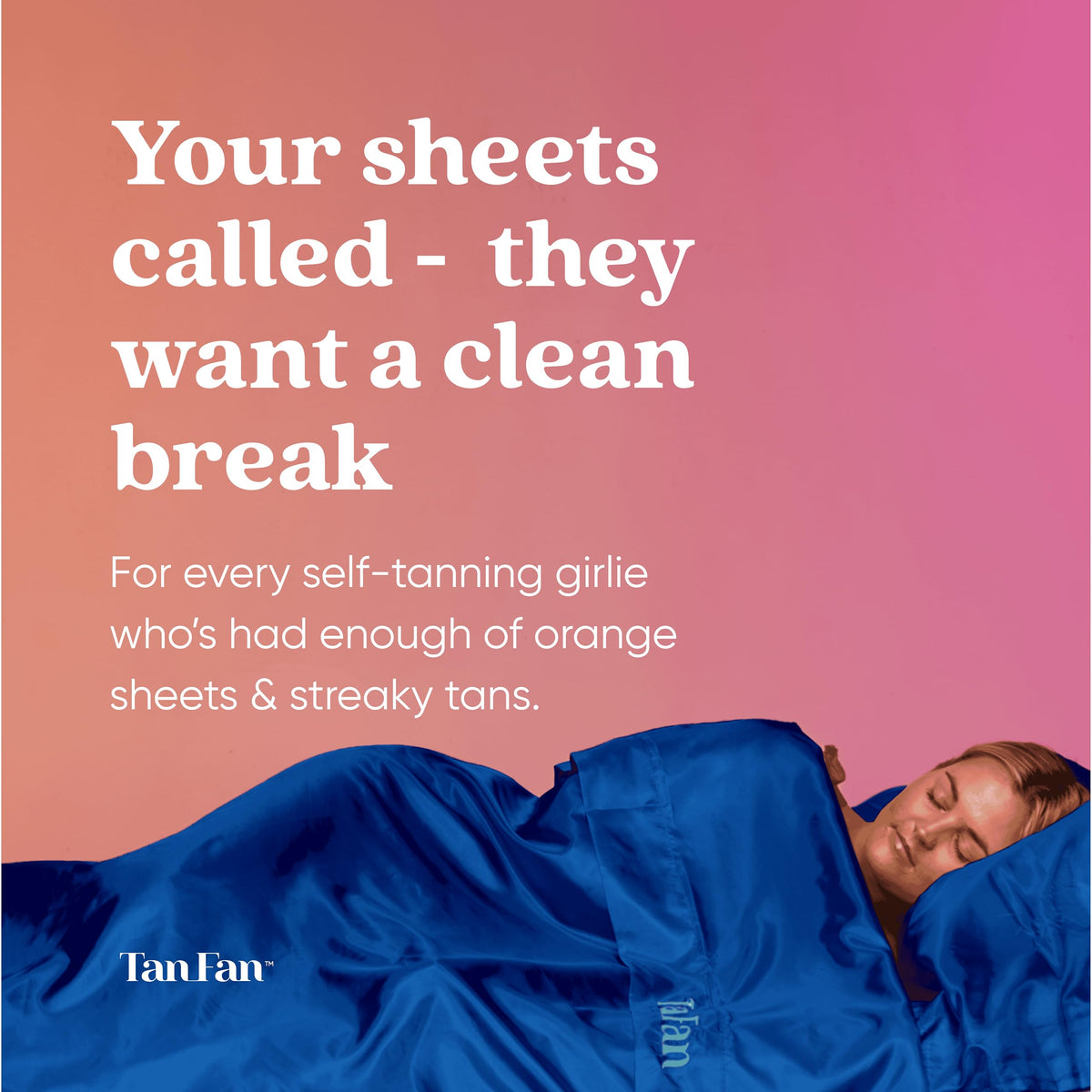 Tan Fan Sleep Sack navy with foot openings demonstrating cooling airflow for overnight comfort