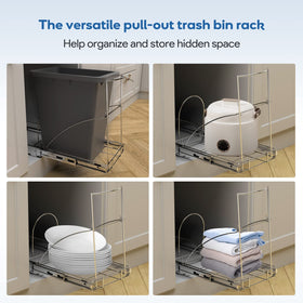Tanamu notice: waste bin not included, compatible with standard 35-quart cans.