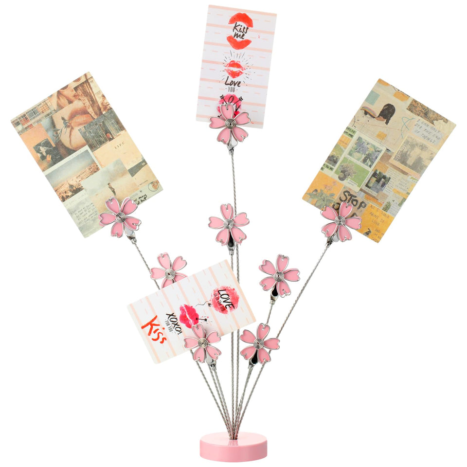 Tandefio gift card tree holder clip with eight branches on a desk