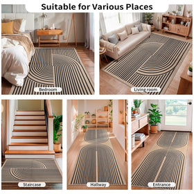 Tangsoo Easy Jute 3x5 rug adds cozy texture to bedroom interiors.
