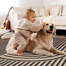 Tangsoo Easy Jute 3x5 rug suitable for dining areas with low-profile elegance.