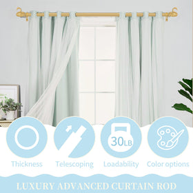 TANGWIN 1-inch diameter rod designed for durable drapery installation