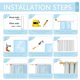 TANGWIN bedroom setup with gold rods for smooth operation and style