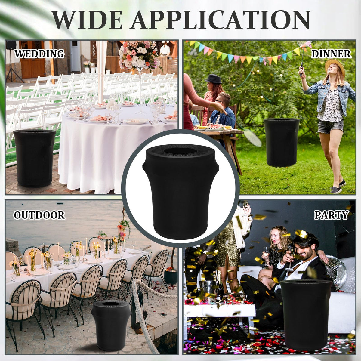 Tanlade reusable can cover resists wear, ideal for parties and daily use.