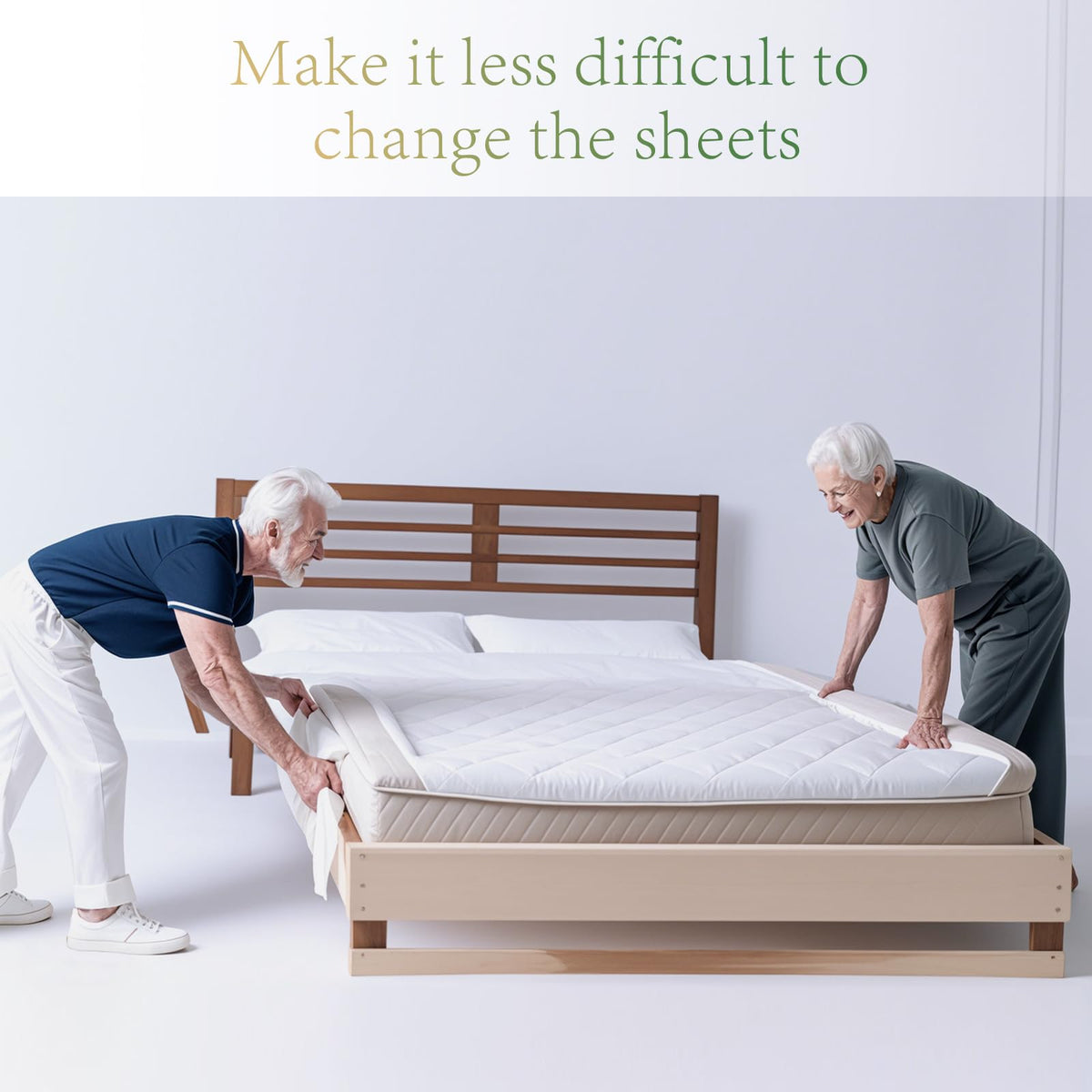 Tantea Lifter compatibility check demonstrates setup under-mattress alignment.