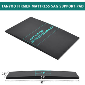 TANYOO 47x25x2 inch pad blends smoothly under your mattress