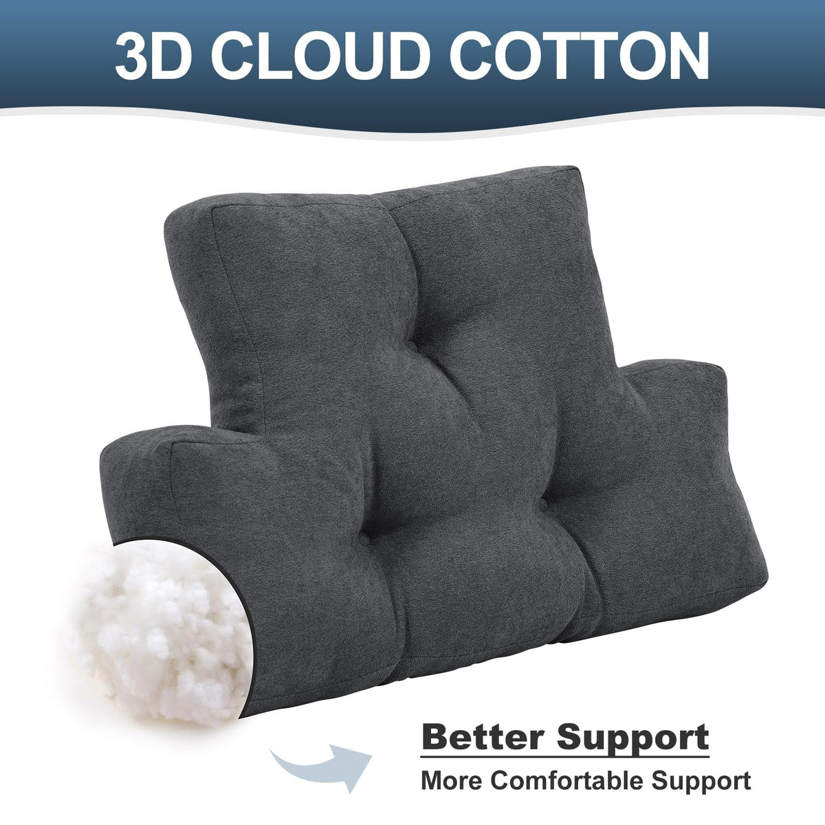 TANYOO back pillow on office chair supports proper posture during work