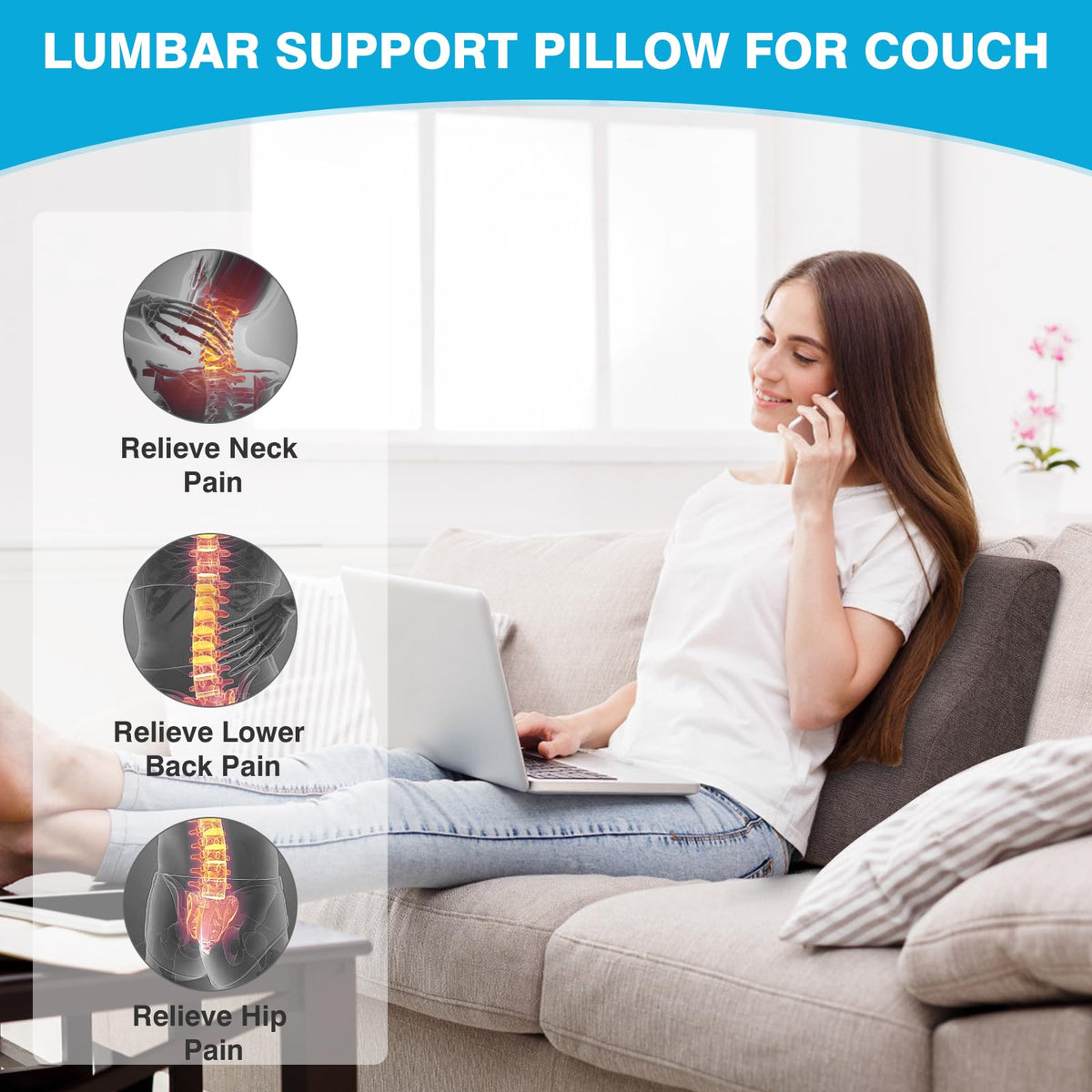TANYOO ergonomic-lumbar-design aligns the spine for better posture.