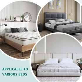 Hair dryer can speed expansion to enable faster setup of the mattress support.