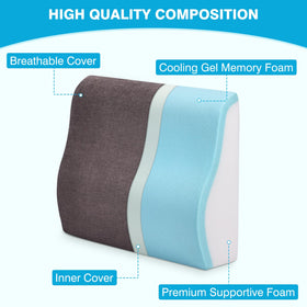 TANYOO gel-memory-foam-top-layer stays cool for long lounge sessions.