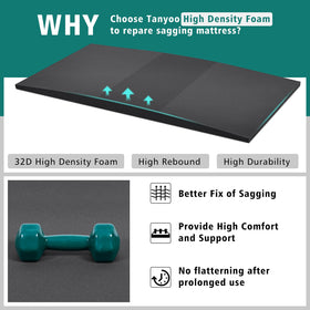 TANYOO 32D high-density foam core provides durable, long-lasting support.