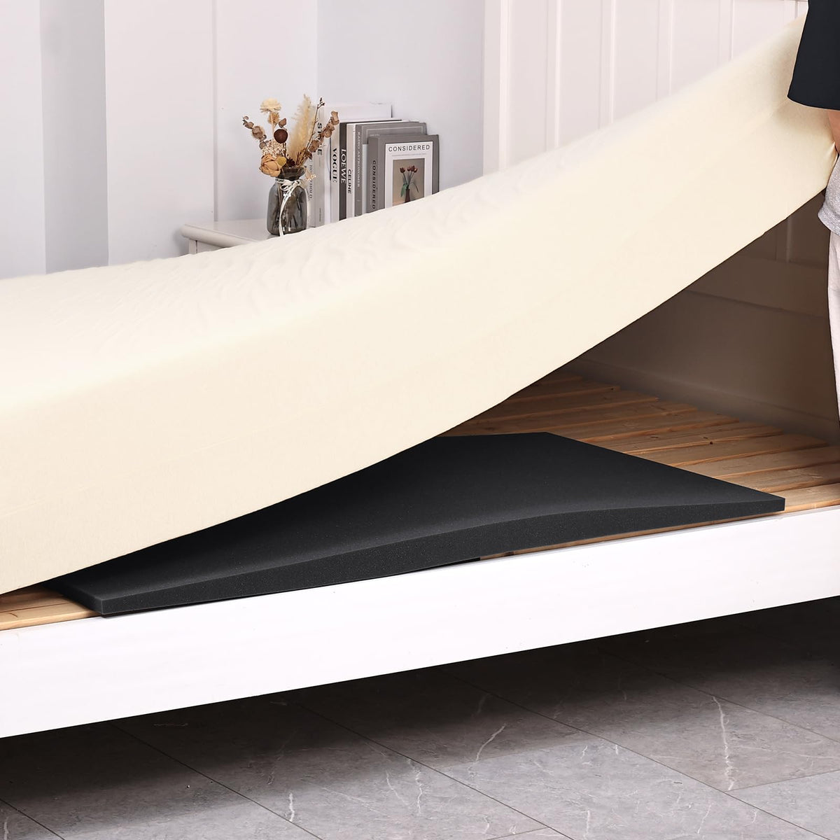 TANYOO mattress firming pad expands after unpacking for easy setup