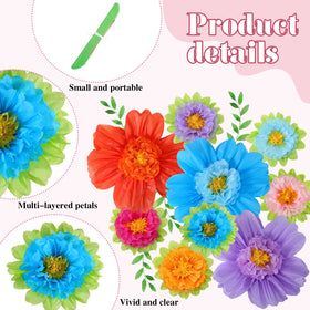TaoBary deluxe large-size flowers for easy wall décor placement.