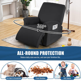 TAOCOCO recliner cover is machine washable for easy cleanup.