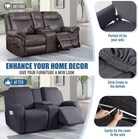 TAOCOCO secure bottom elastic band keeps the slipcover firmly in place
