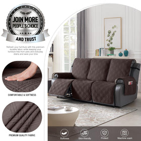 TAOCOCO 3-Seater Slipcover with split design fits reclining sofas securely.