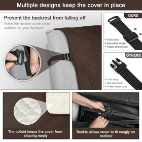 TAOCOCO chocolate recliner cover adds warm style to living rooms.
