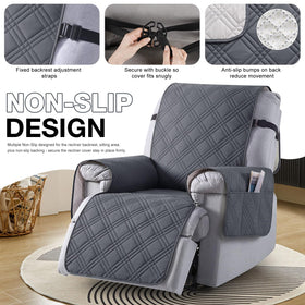 TAOCOCO dark grey fabric blends with decor while protecting upholstery.
