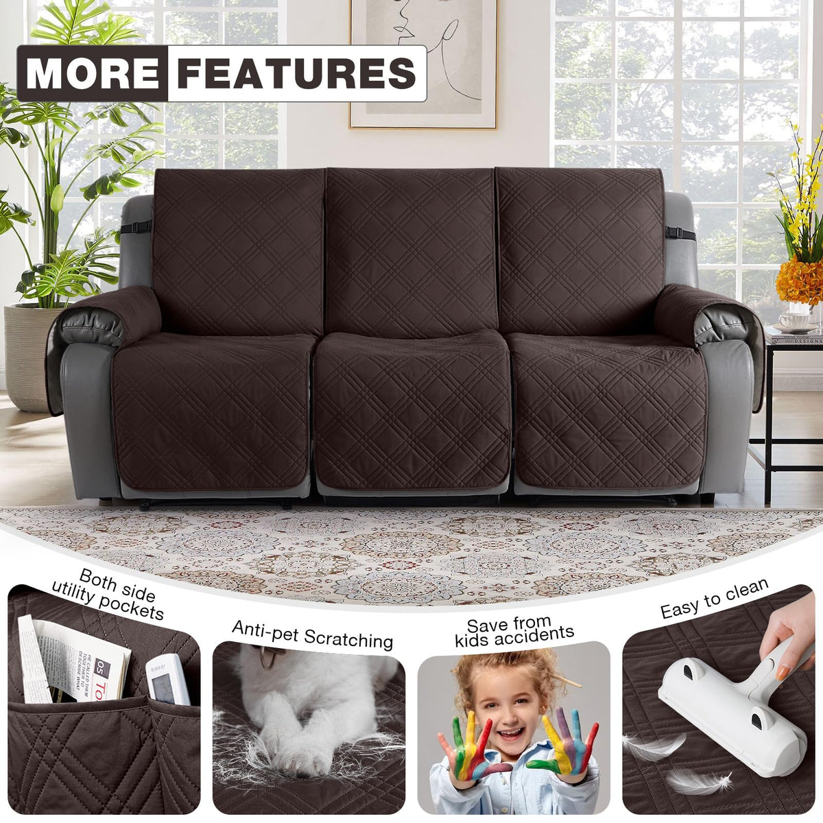 TAOCOCO Durable soft inner layer adds comfortable lounging for family spaces.