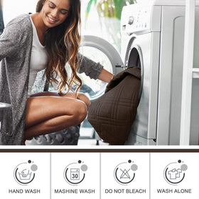TAOCOCO easy-care recliner cover machine washable for quick cleaning.