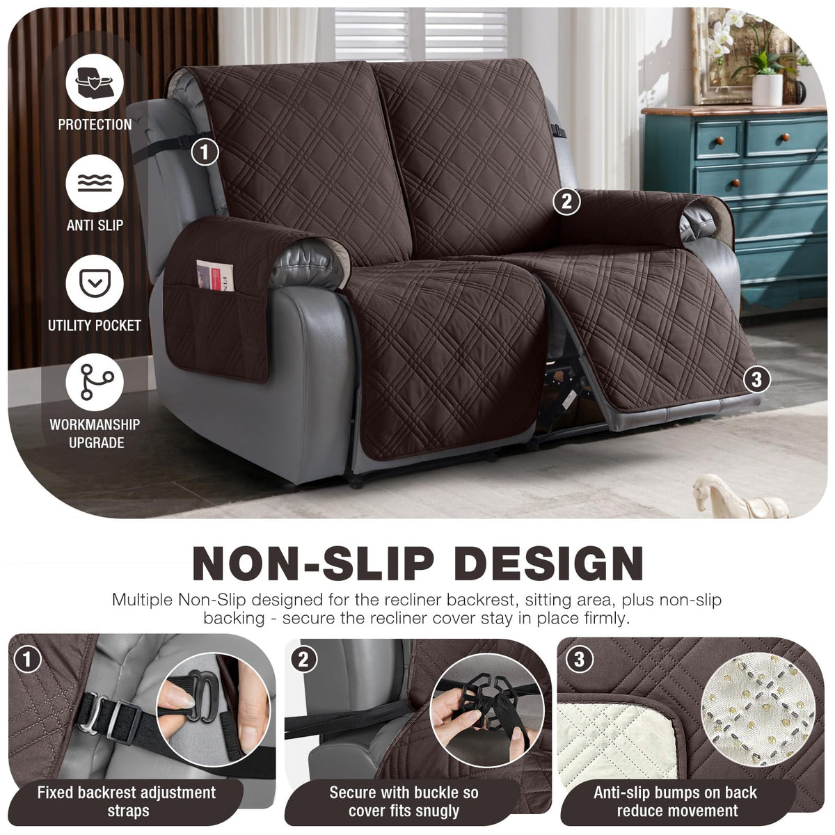 TAOCOCO protector hides stains and wear, refreshing the sofa surface