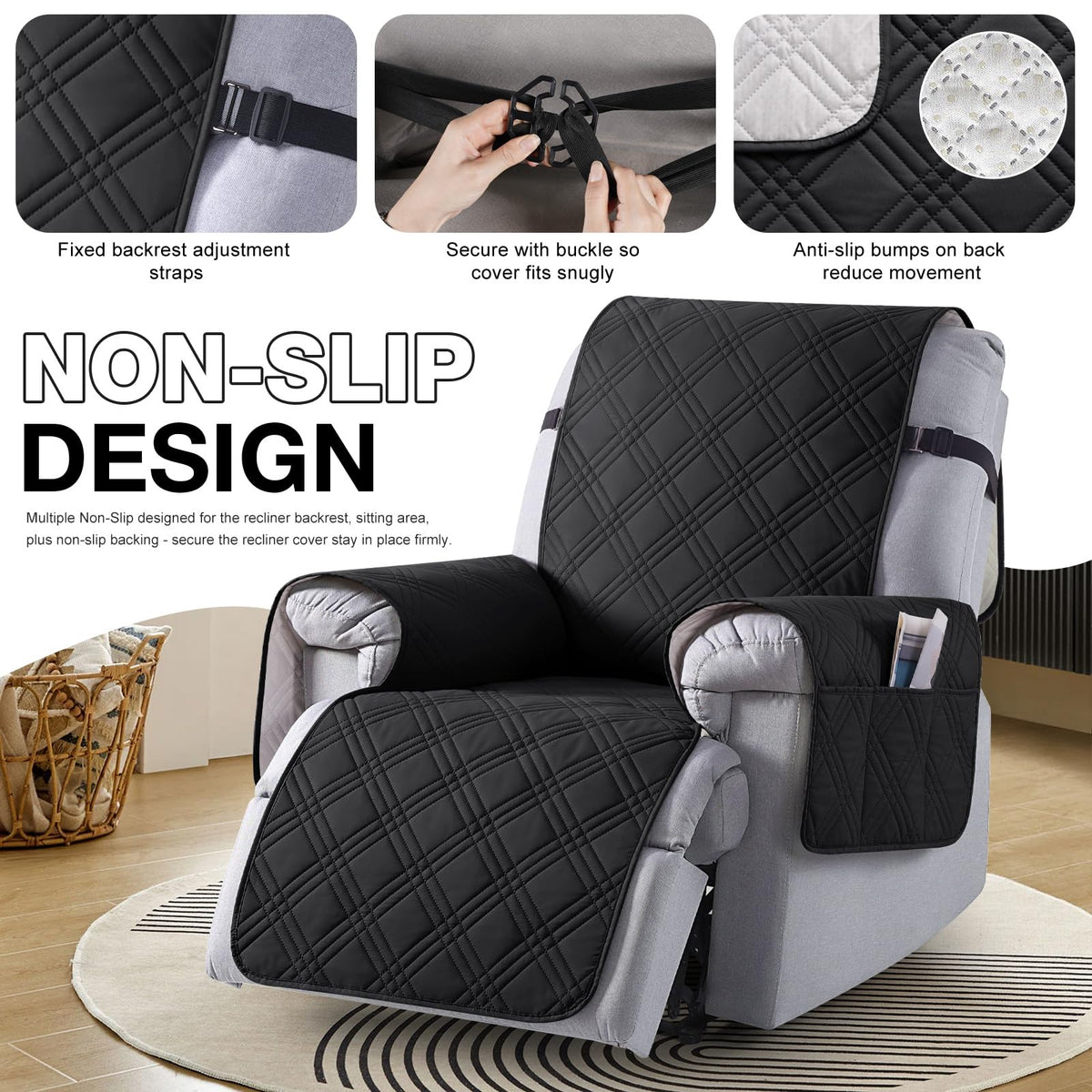 TAOCOCO 23.6 inch fit helps protect leather furniture from spills.