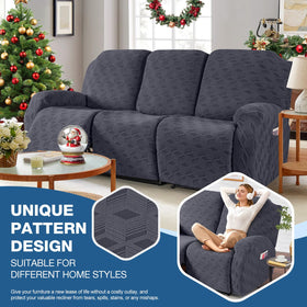 TAOCOCO 3-seat recliner cover fits wide recliners for a clean look.