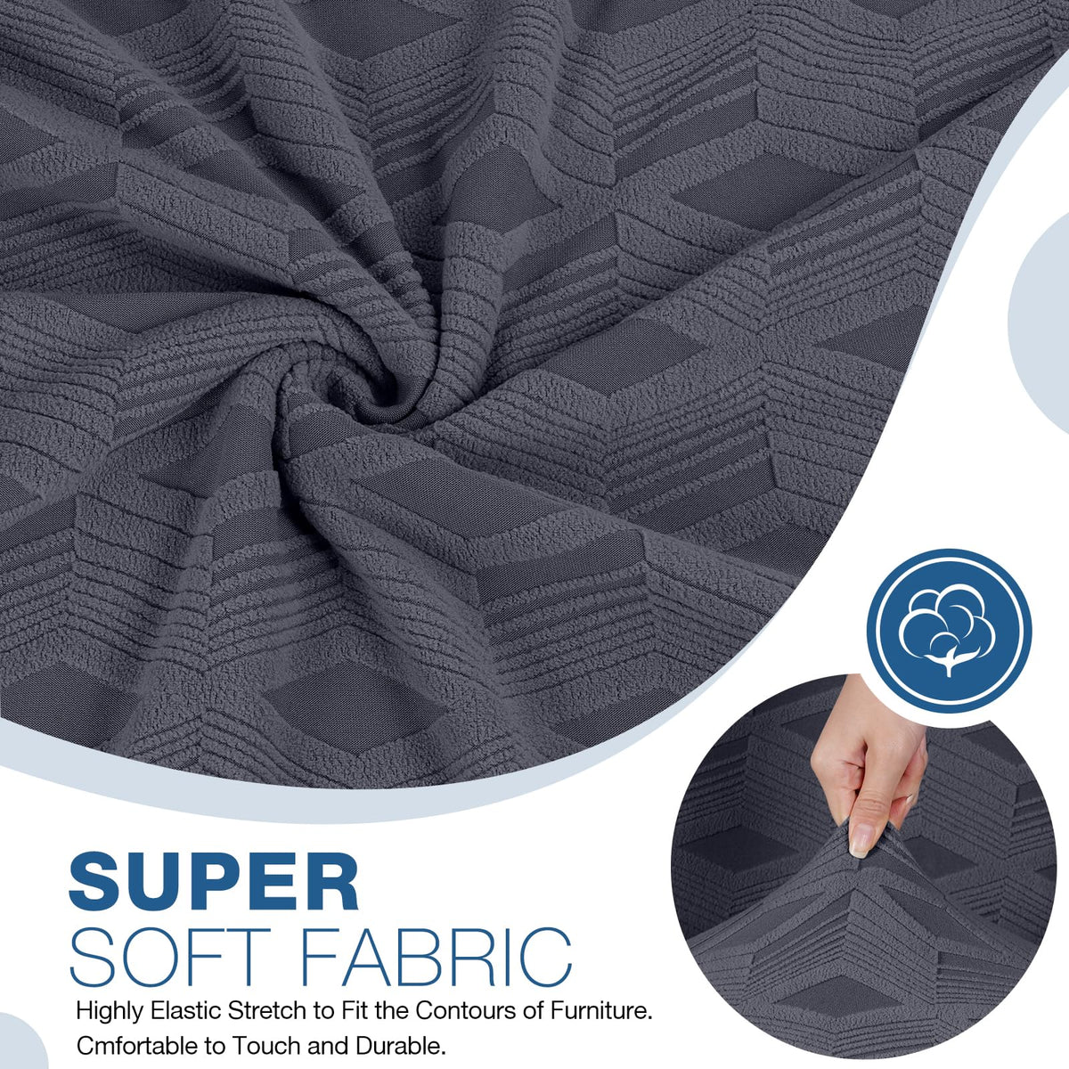 TAOCOCO recliner cover uses bottom elastic to stay secure during use.