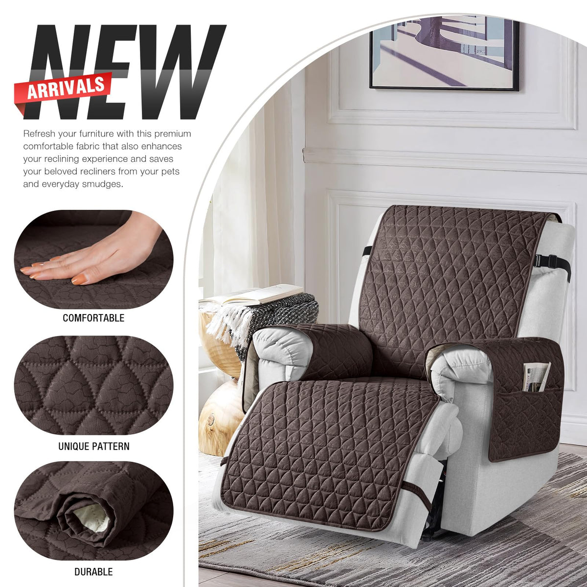 Elastic footrest straps secure TAOCOCO cover from shifting
