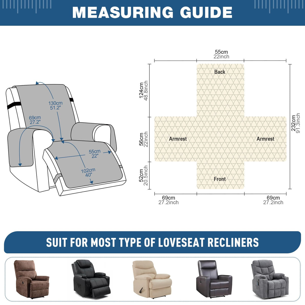 Patented TAOCOCO pattern adds modern style to recliner