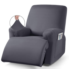 TAOCOCO recliner cover on a large chair showing stretch fabric for a comfortable fit