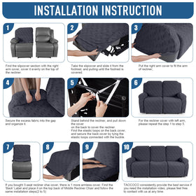 TAOCOCO easy-care recliner cover is machine washable for convenience.