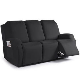 TAOCOCO recliner slipcover on a 3-seat sofa protects fabric and refreshes space.