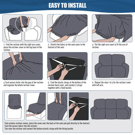 TAOCOCO recliner slipcover is machine washable for easy care.