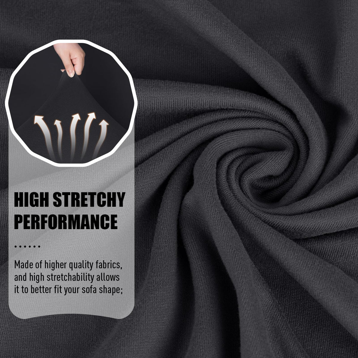 Pockets on the TAOCOCO slipcover keep remotes and gadgets handy.