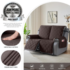 TAOCOCO two-seat recliner fit demonstrates tailored coverage for 51.2 inch sofas