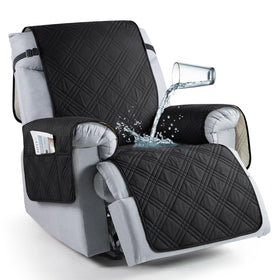 TAOCOCO waterproof recliner cover with pocket fits 23.6 inches and keeps remotes handy.