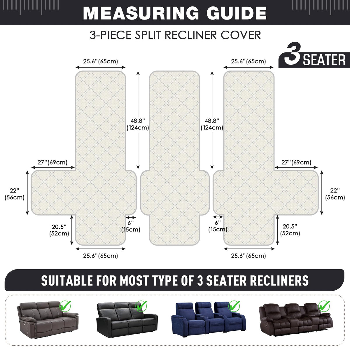 TAOCOCO easy-install guide helps cover recliner quickly