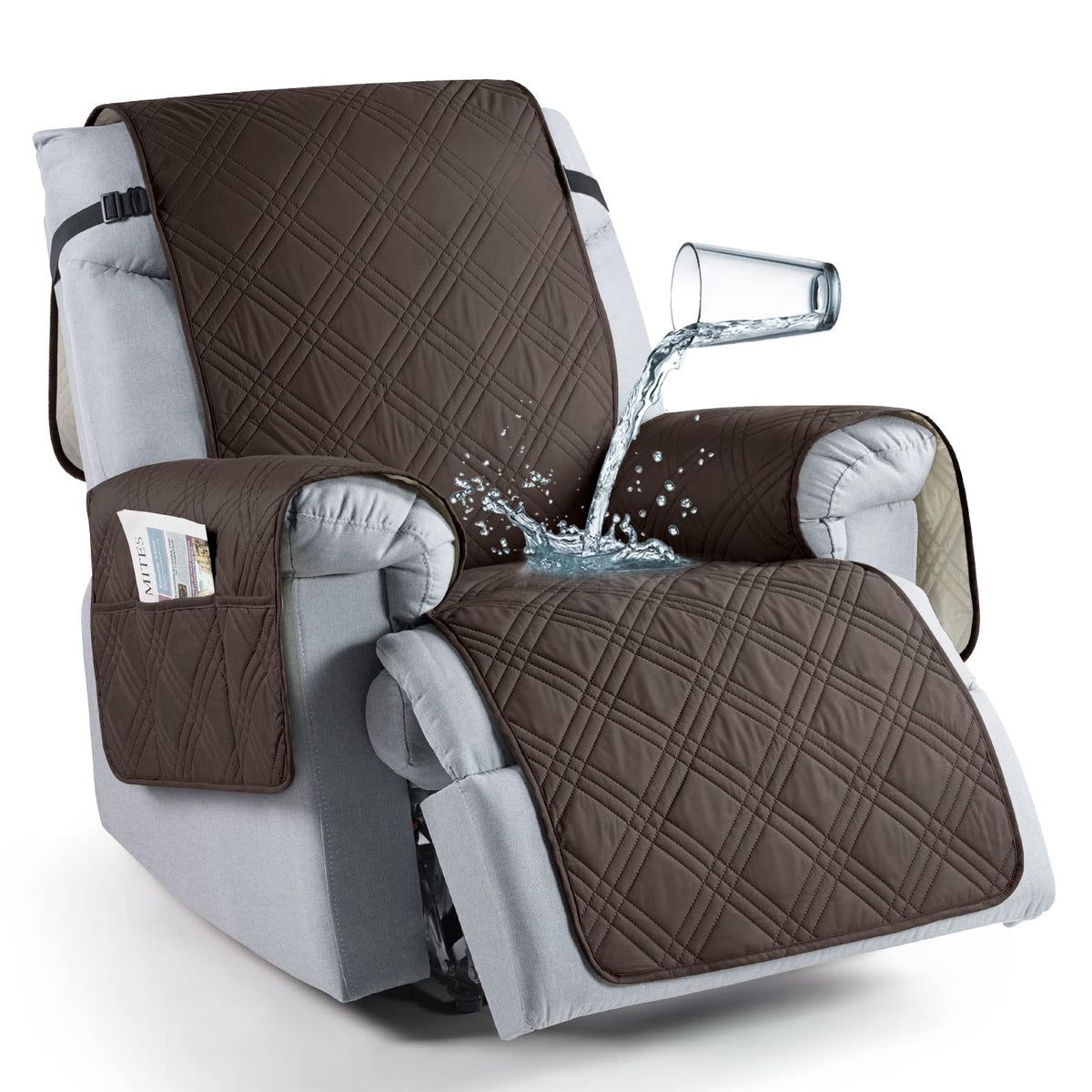 TAOCOCO waterproof recliner cover protects furniture from spills