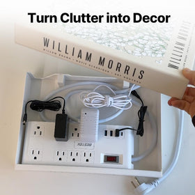 TastePick magnetic-closure close-up highlights secure access to hidden cords.
