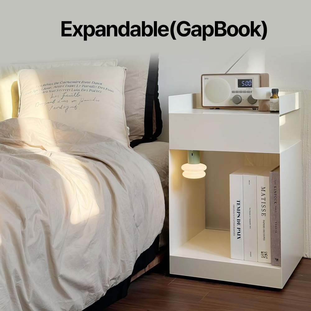 TastePick tidy desk setup with elegant book-inspired design.
