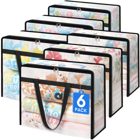 TasticTotes 6-pack clear bags for bedding with easy visibility