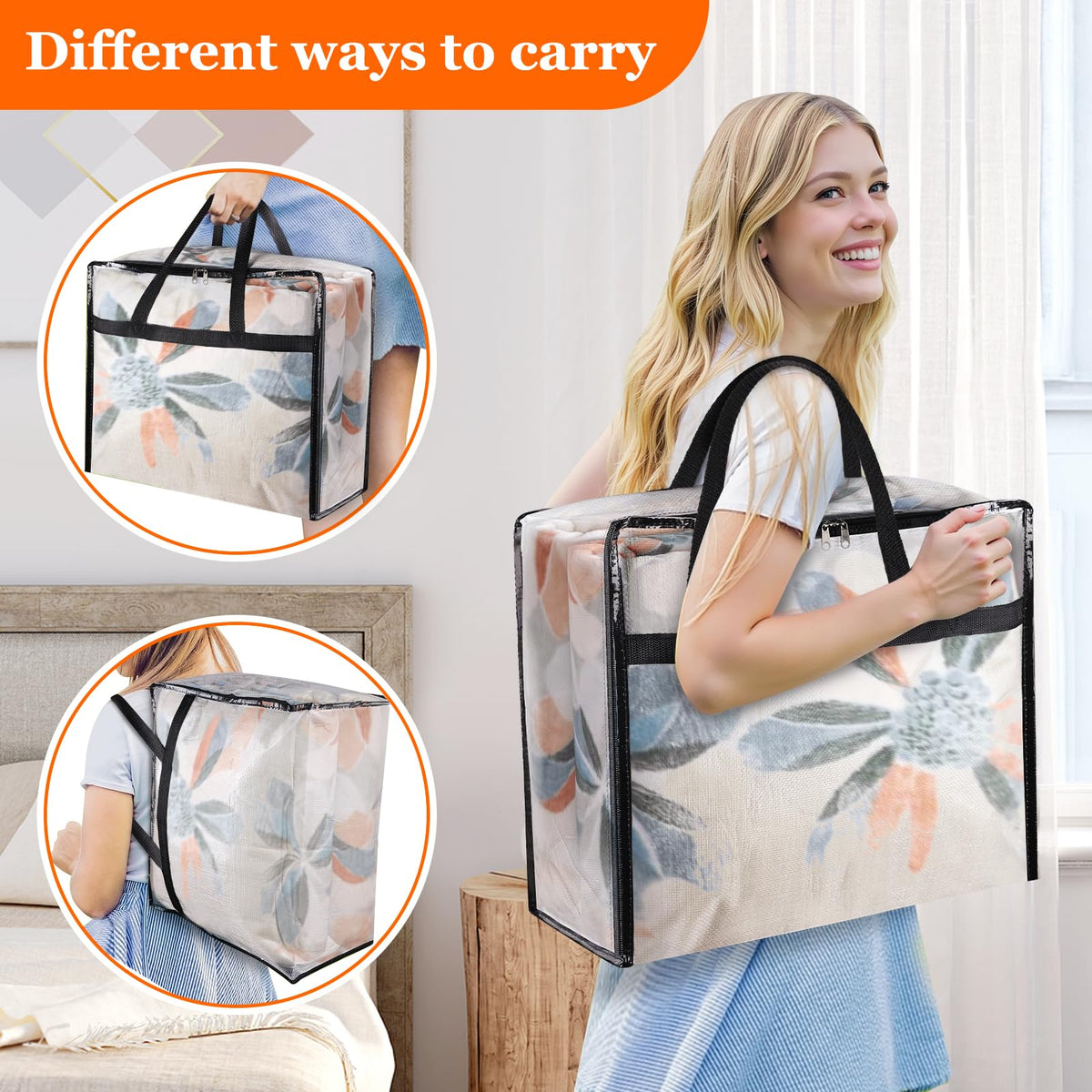 TasticTotes 40L foldable storage bag ready to save space when not in use.