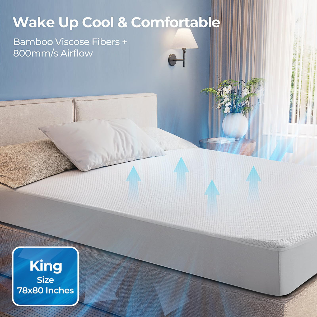 TASTELIFE TPU backing keeps the mattress dry and fresh.