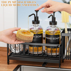 Tatull dispenser with black rust-proof pump for smooth, lasting dispensing.
