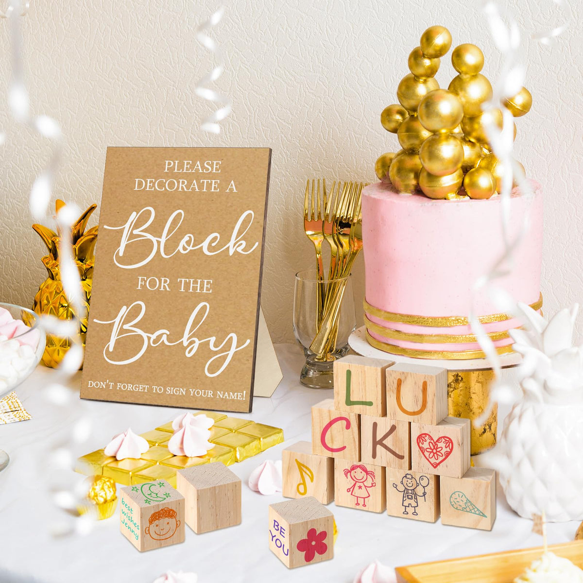 Tatuo complete baby shower decor kit for themed celebrations