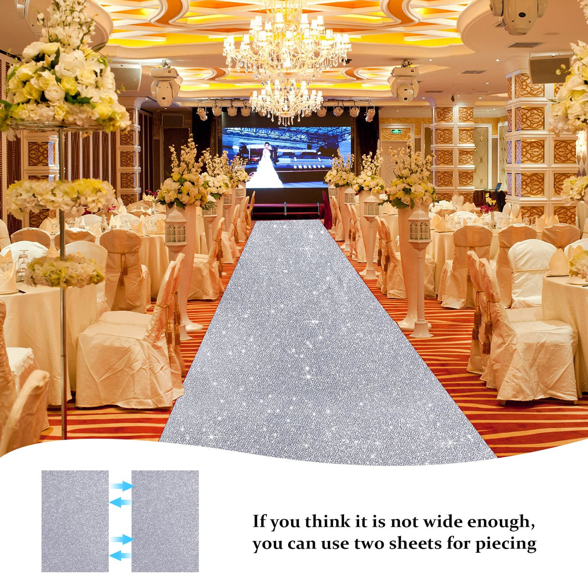 Tatuo prom or graduation rug offers a red-carpet feel.