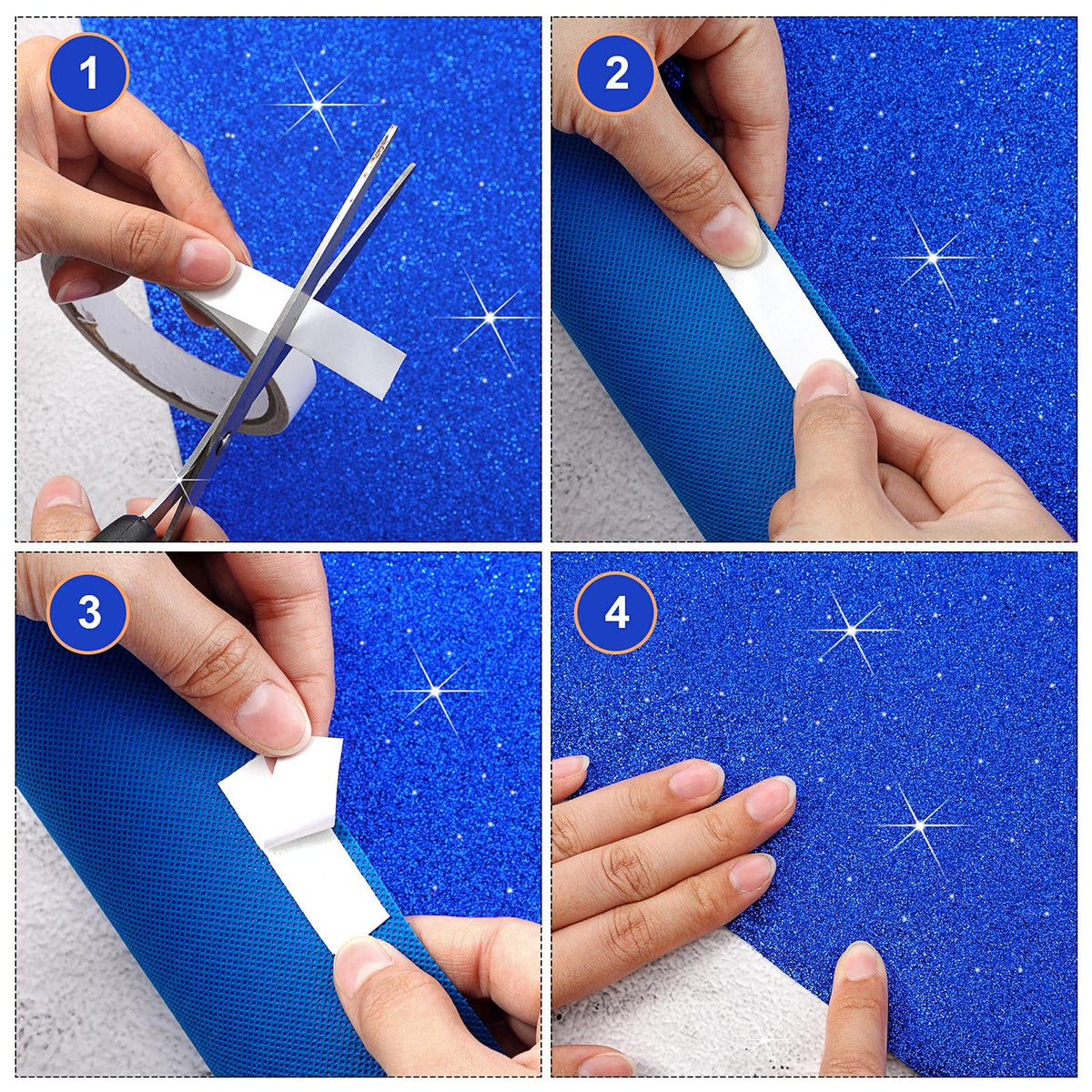 Tatuo runway rug package showing included carpet tape for setup