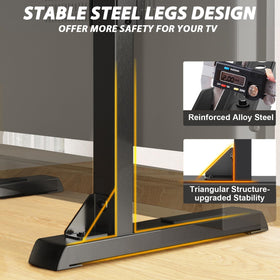 TAVR Furniture stand supporting up to 150 lbs for heavier TVs