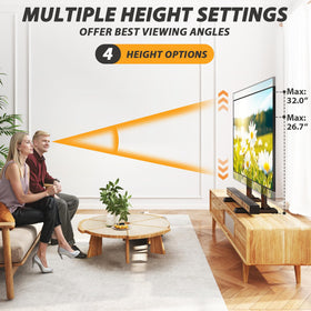 TAVR Furniture TV stand cable management keeps cords organized